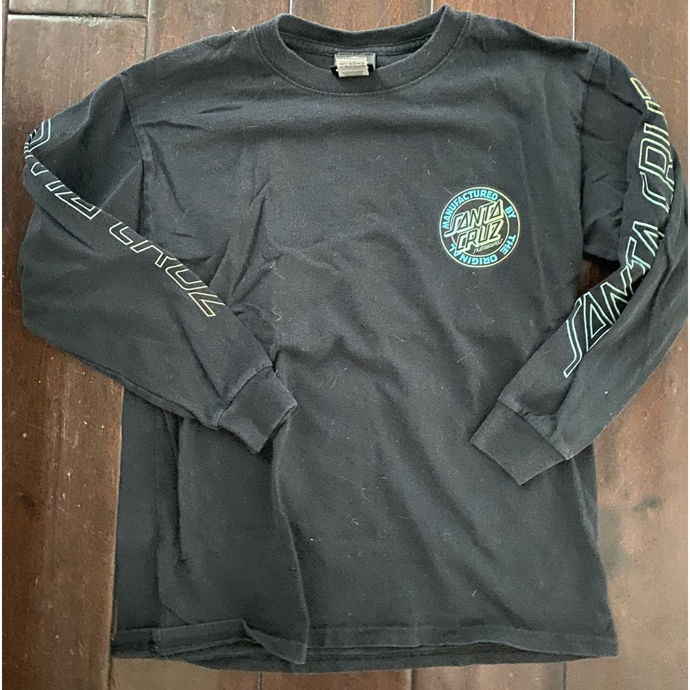 Two Kids Vans Santa Cruz Long Sleeve Shirts M - Picture 2 of 5